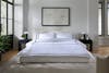 Banded Percale Duvet Cover Set lifestyle