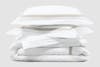 Banded Percale Duvet Cover Set silo