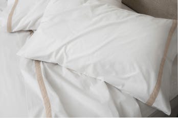 The Banded Percale Sheet Set