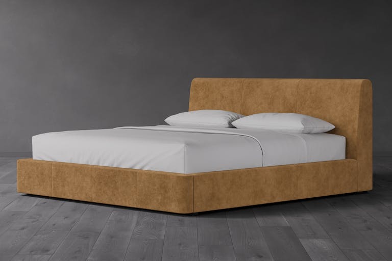 Bari Leather Storage Bed studio