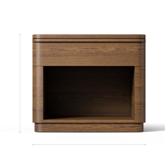 Calan Nightstand front dimensions