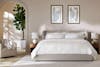 Embroidered Sateen Sheet Set lifestyle