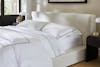 Embroidered Sateen Pillowcase Pair lifestyle angle
