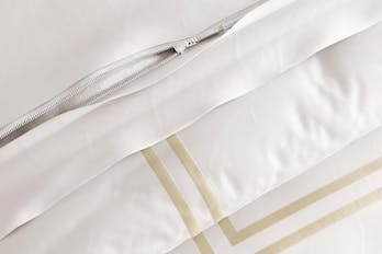 The Embroidered Sateen Duvet Cover Set