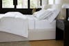 Embroidered Sateen Duvet Cover Set lifestyle profile