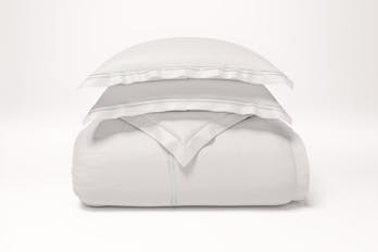 The Embroidered Sateen Duvet Cover Set