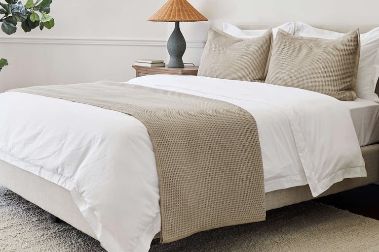 Waffle Knit Blanket room angle