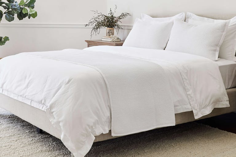 Waffle Knit Blanket room angle