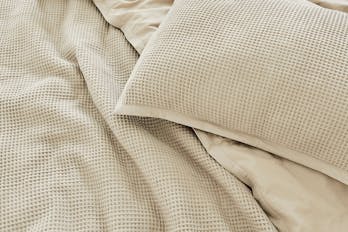 The Waffle Knit Duvet Cover Set